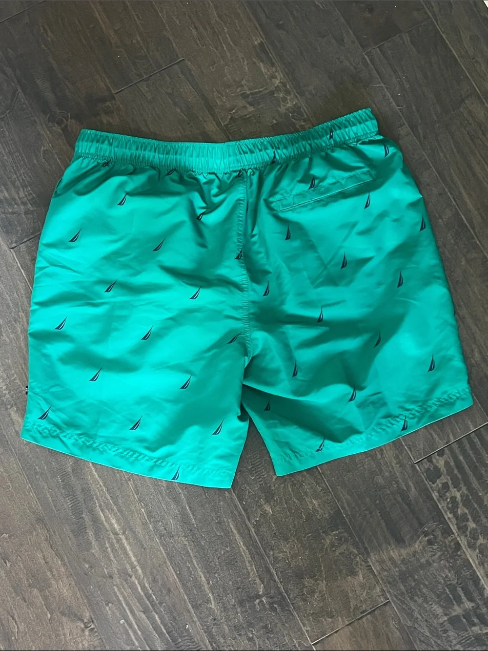 Nautica Swim Trunks with Sailboat Motif